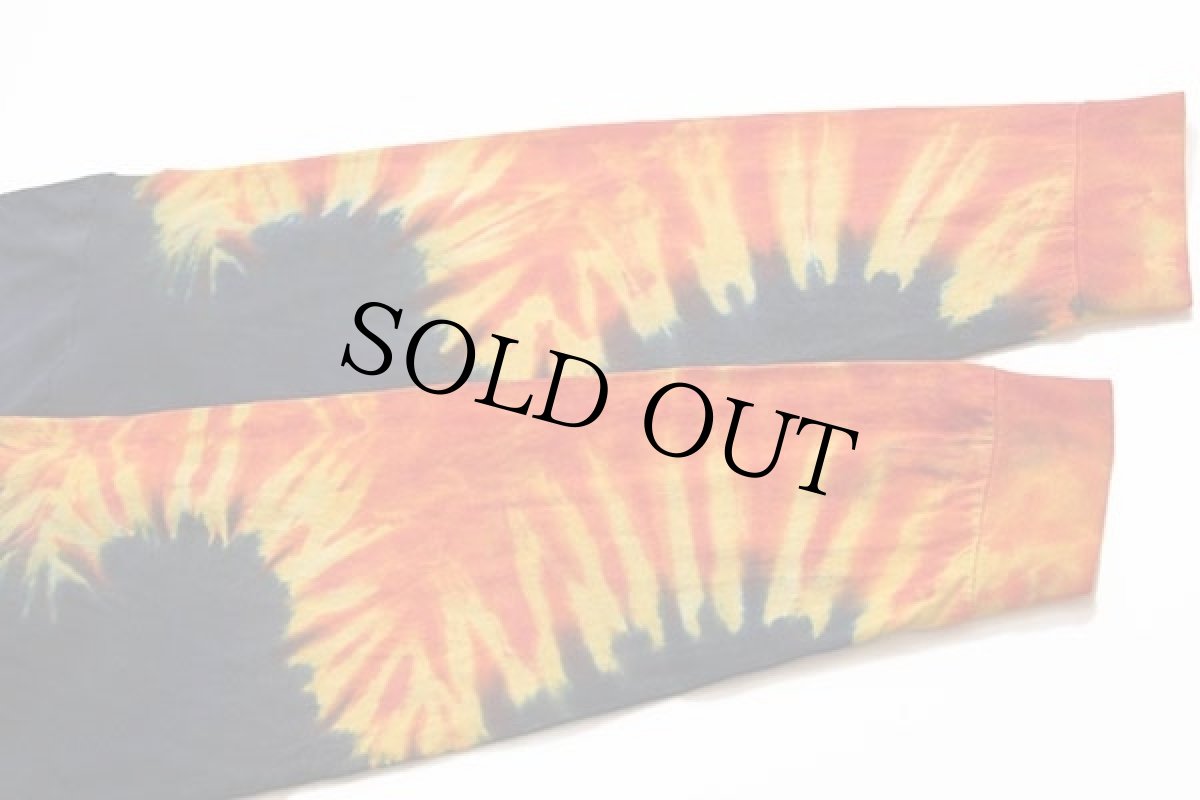 画像6: 00s USA製 HARLEY-DAVIDSONハーレー ダビッドソン 両面プリント タイダイ染め コットン 長袖Tシャツ 黒 XL (6)