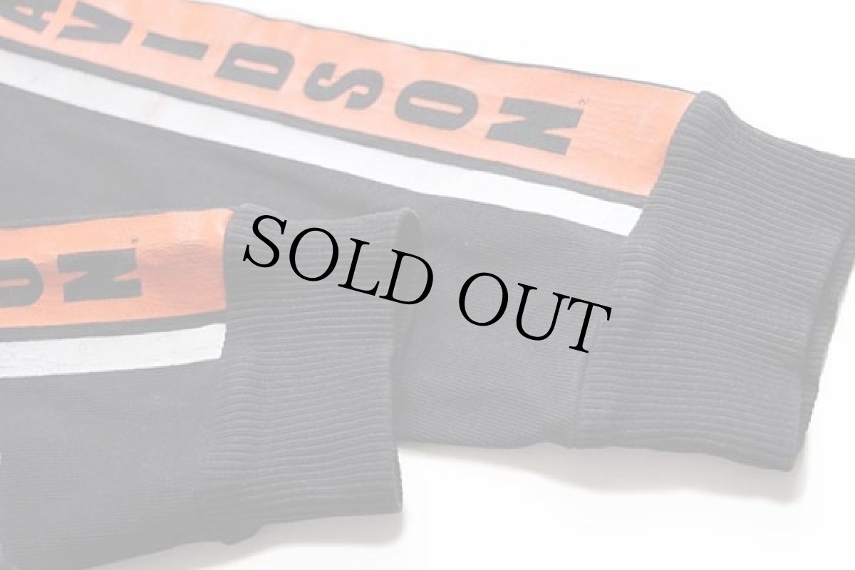 画像6: 00s USA製 HARLEY-DAVIDSONハーレー ダビッドソン ロゴ刺繍 コットン 長袖Tシャツ 黒 L (6)