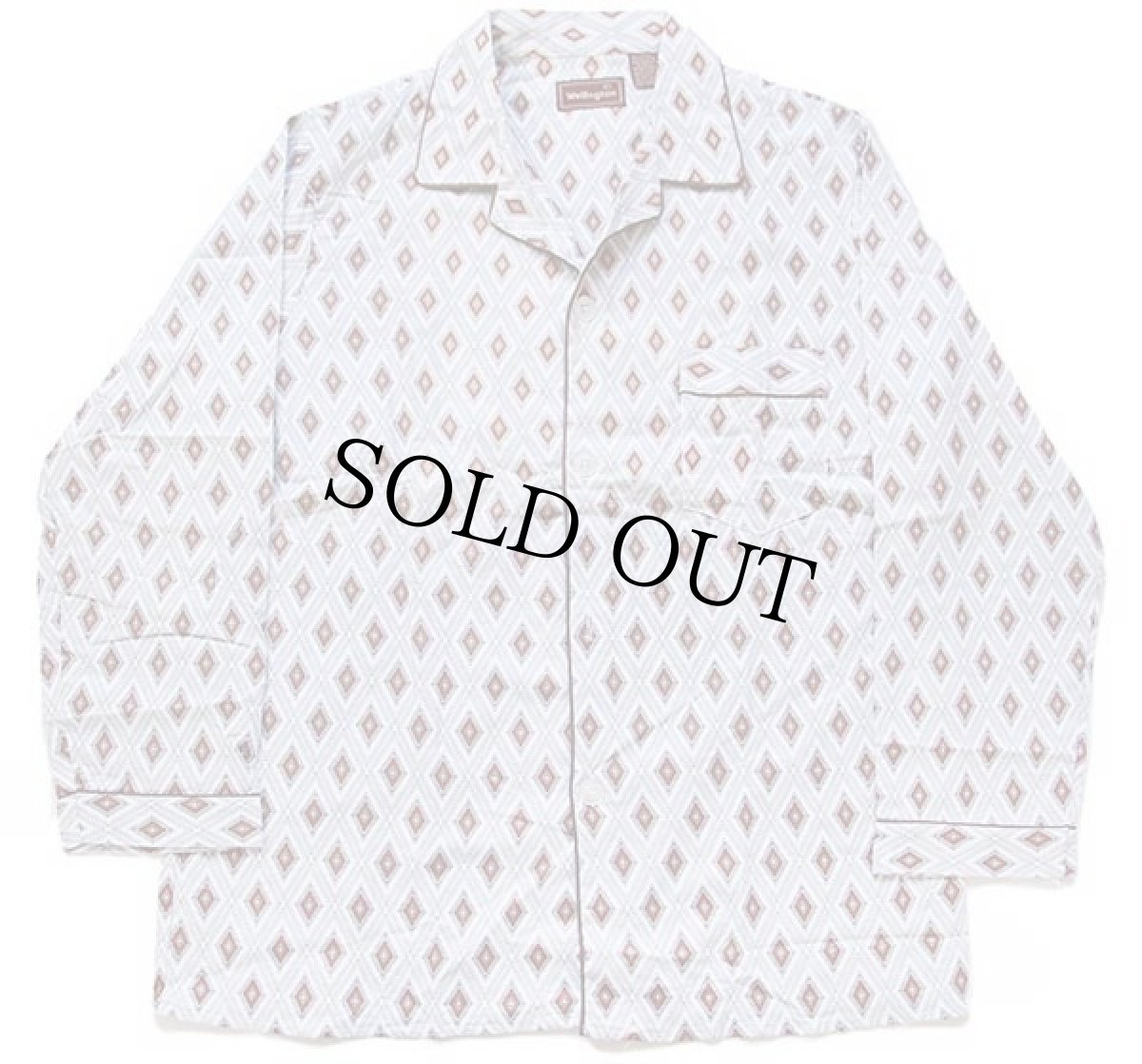 画像2: デッドストック★80s Wellington 総柄 プリントネル パジャマ シャツ&パンツ セット C (2)