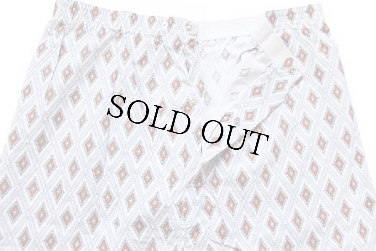 画像10: デッドストック★80s Wellington 総柄 プリントネル パジャマ シャツ&パンツ セット C (10)