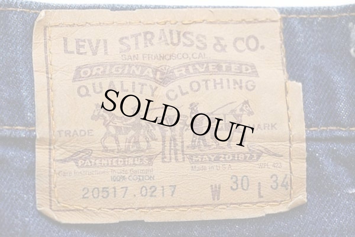 画像6: 80s USA製 Levi'sリーバイス 517 デニムパンツ w30 L34★E ブーツカット (6)