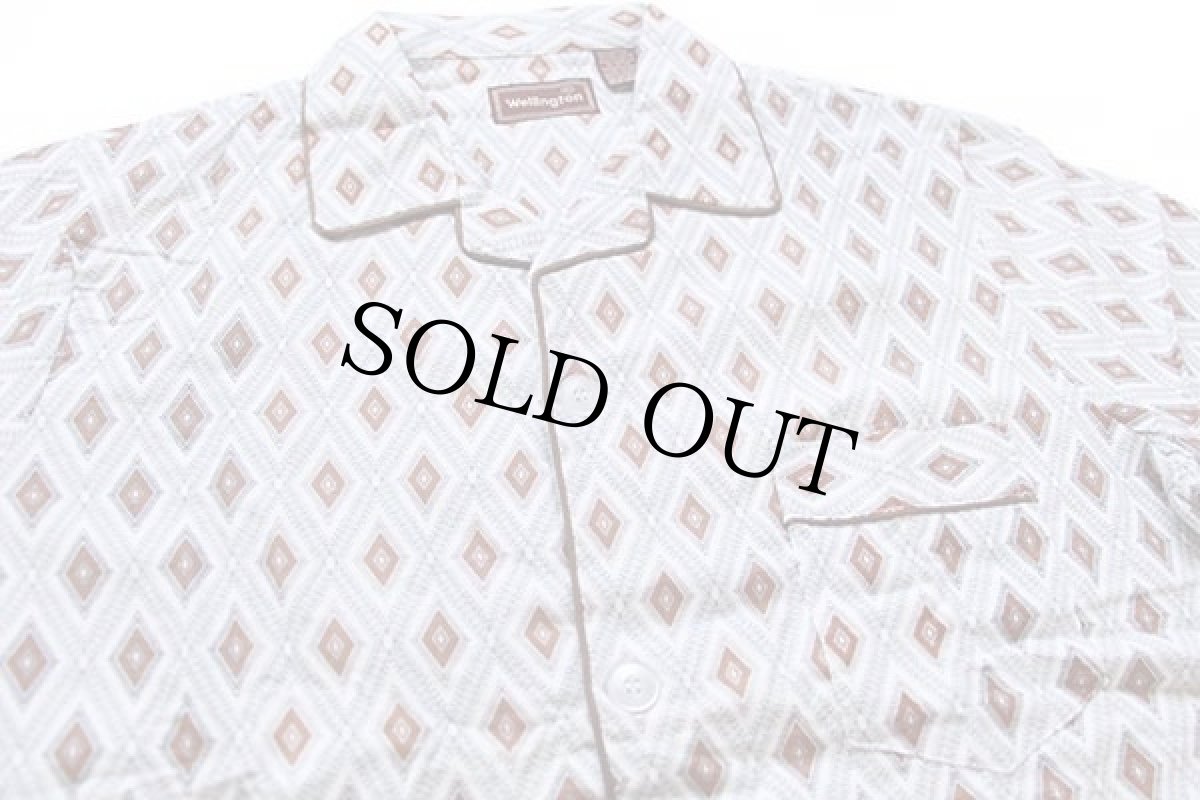 画像4: デッドストック★80s Wellington 総柄 プリントネル パジャマ シャツ&パンツ セット C (4)