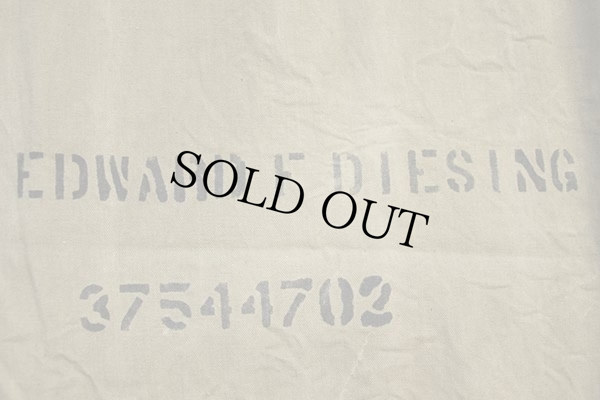 画像4: 40s 米軍 ステンシル コットンツイル バラックバッグ カーキ★ランドリーバッグ (4)