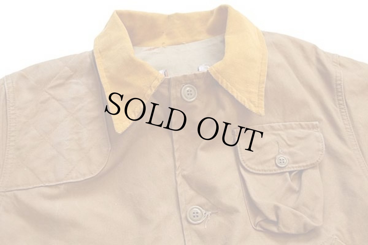 画像3: 80s USA製 BONE-DRY RED HEADレッドヘッド ダック地 ハンティングジャケット 茶 42 (3)