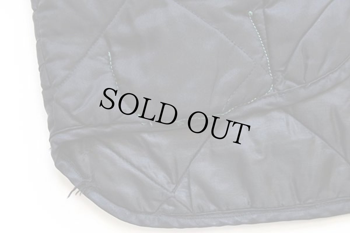 画像6: 80s H&R FWD RAILROAD パッチ付き ナイロン キルティング ライナーベスト 黒 M (6)