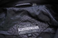 画像4: 80s MEMBERS ONLYメンバーズオンリー スタンドカラー シングルライダース ジャケット 黒 2X (4)