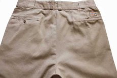 画像4: 90s USA製 Dickiesディッキーズ 874 ワークパンツ カーキ w34 L29 (4)