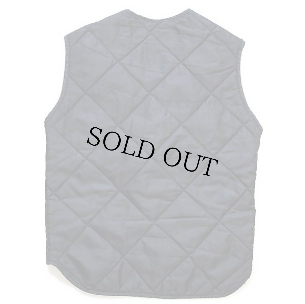 画像2: 80s H&R FWD RAILROAD パッチ付き ナイロン キルティング ライナーベスト 黒 M (2)