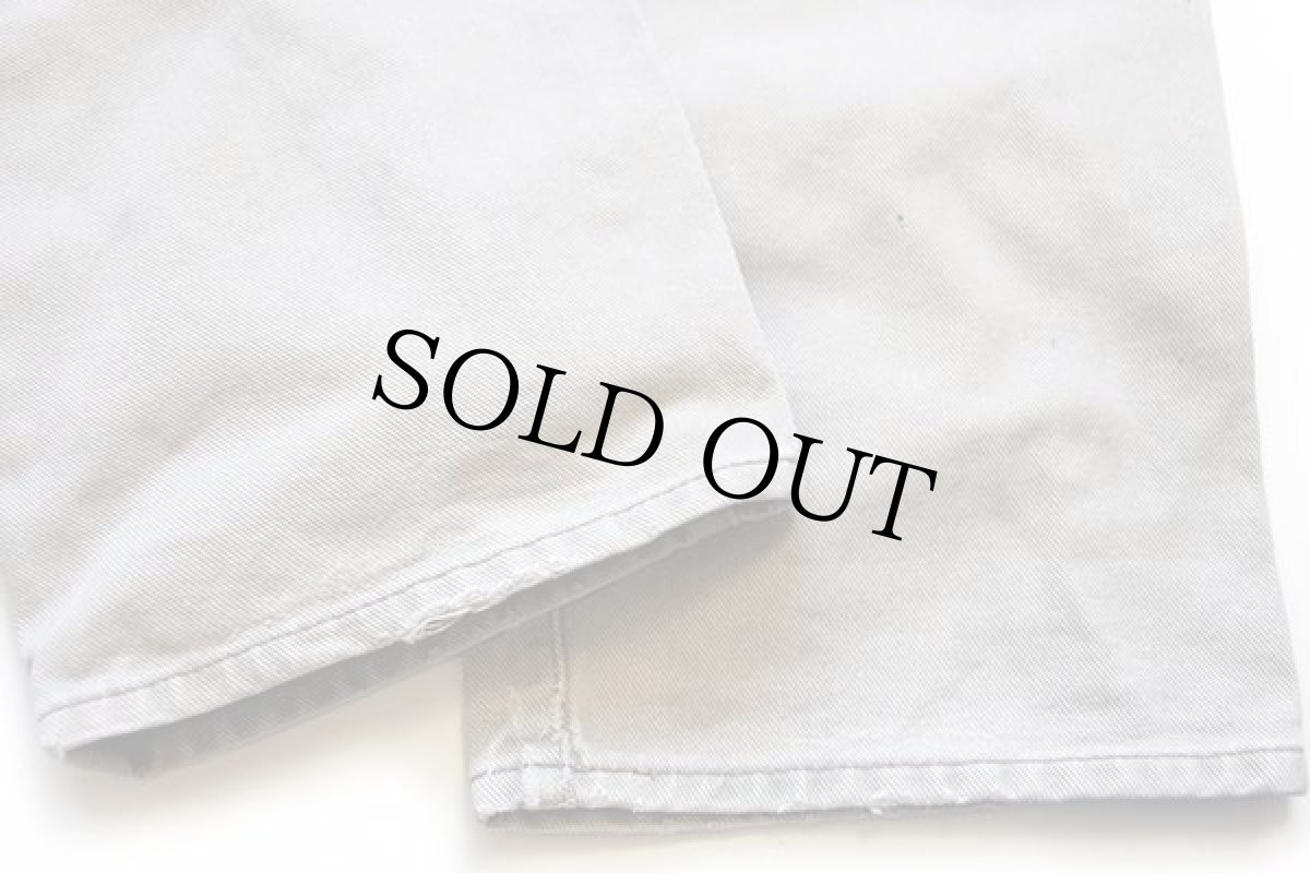 画像8: 90s Levi'sリーバイス 451 コットンツイルパンツ ベージュ w32 L36★ユーロ (8)