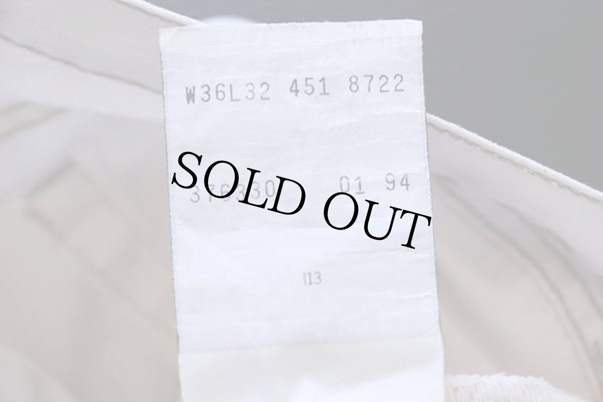 画像7: 90s Levi'sリーバイス 451 コットンツイルパンツ ホワイト w36 L32★ユーロ (7)