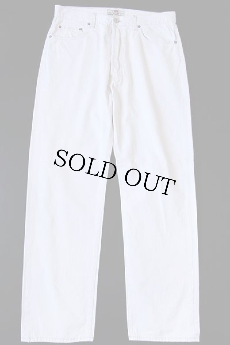 画像2: 90s Levi'sリーバイス 451 コットンツイルパンツ ホワイト w36 L32★ユーロ (2)