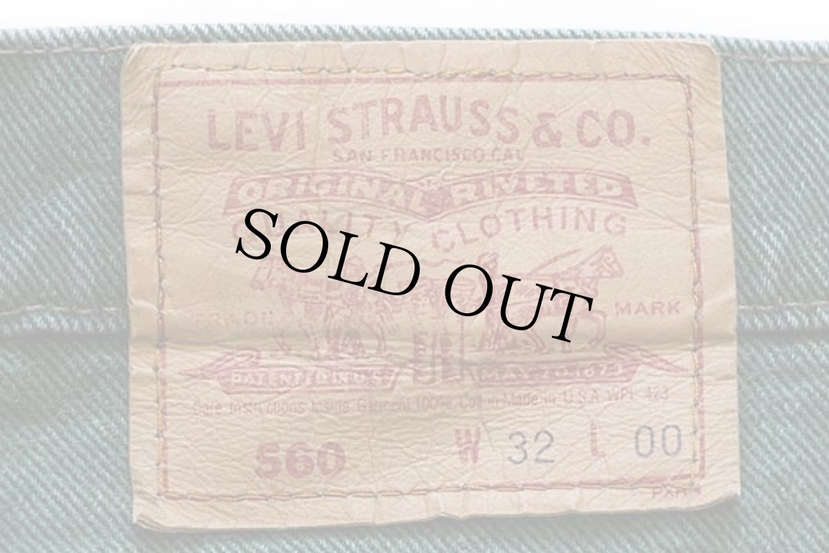 画像3: 90s USA製 Levi'sリーバイス 560 カラーデニム ショートパンツ 緑 w32★ショーツ (3)