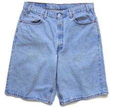 画像1: 90s USA製 Levi'sリーバイス 550 デニム ショートパンツ w36★70 ショーツ (1)