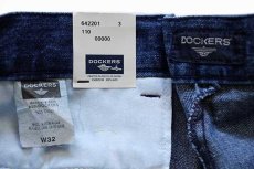 画像3: デッドストック★00s DOCKERSドッカーズ ツータック デニム ショートパンツ w32 (3)