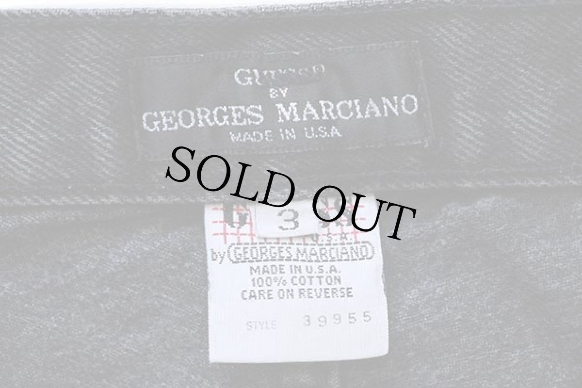 画像3: 90s USA製 GUESSゲス ブラックデニム ショートパンツ 3★ショーツ (3)