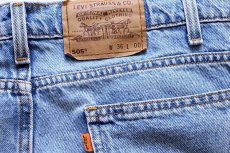 画像3: 90s USA製 Levi'sリーバイス 505 デニム ショートパンツ w36★76 ショーツ (3)