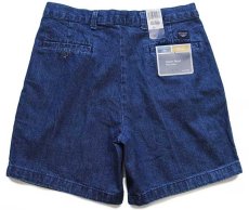 画像1: デッドストック★00s DOCKERSドッカーズ ツータック デニム ショートパンツ w32★Levi'sリーバイス (1)