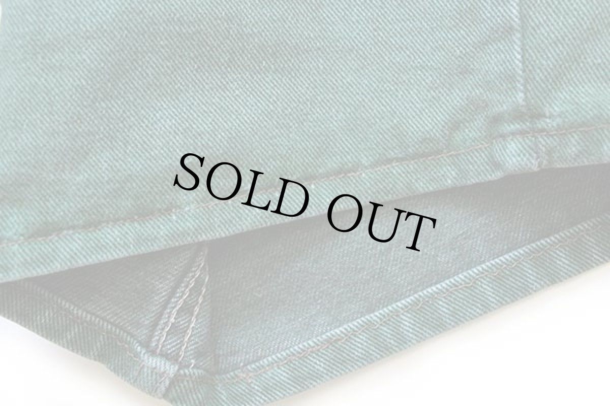 画像5: 90s USA製 Levi'sリーバイス 560 カラーデニム ショートパンツ 緑 w32★ショーツ (5)