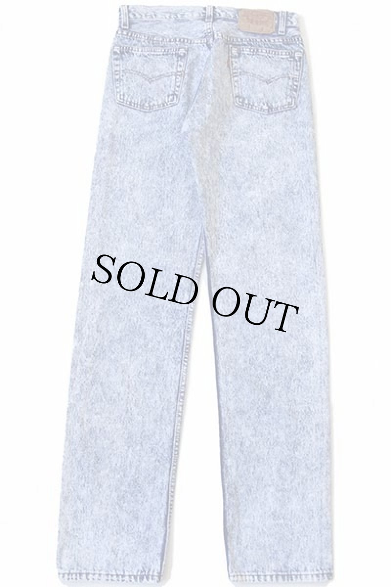 画像3: 80s USA製 Levi'sリーバイス 501 ケミカルウォッシュ デニムパンツ w30 L34★アシッド (3)
