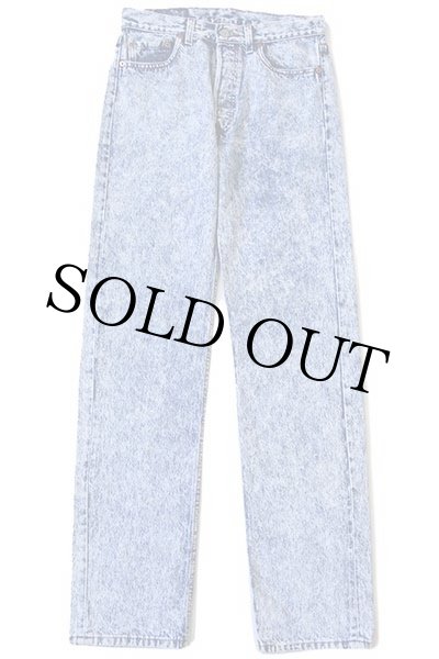 80s USA製 Levi'sリーバイス 501 ケミカルウォッシュ デニム