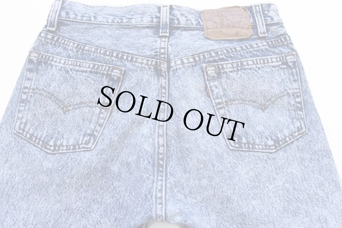 画像5: 80s USA製 Levi'sリーバイス 501 ケミカルウォッシュ デニムパンツ w30 L34★アシッド (5)