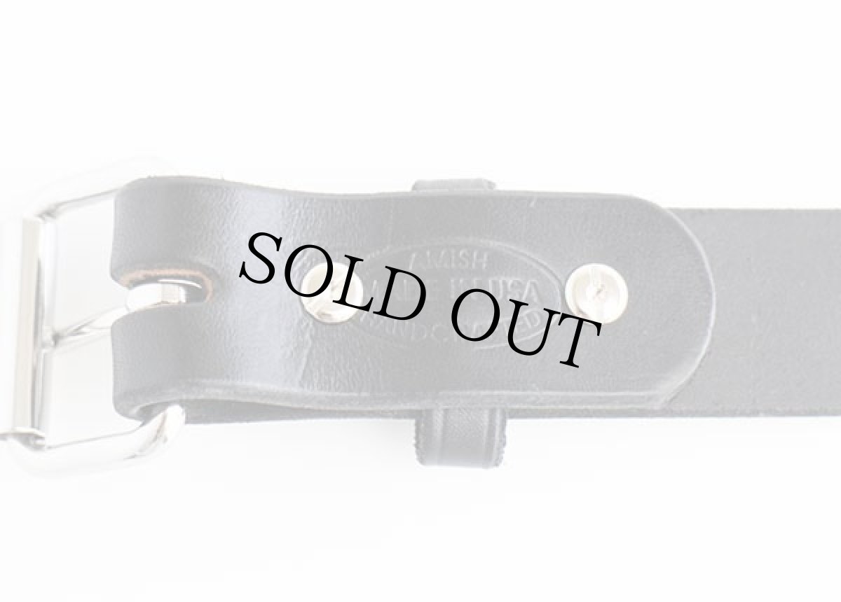 画像3: 新品★USA製 AMISH HANDCRAFTED アーミッシュ ハンドクラフト レザーベルト 黒 40 (3)