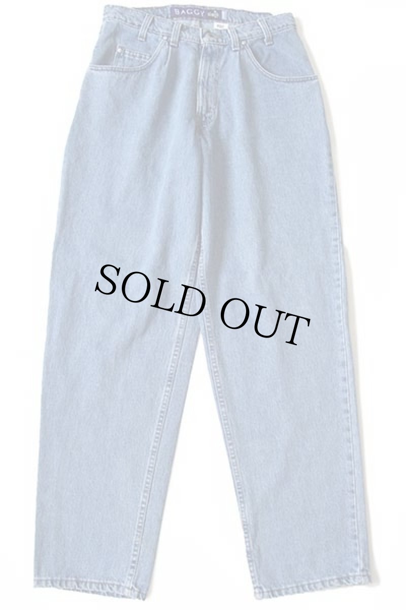 画像2: 90s USA製 Levi'sリーバイス silverTabシルバータブ BAGGY FIT ワンタック デニムパンツ w33 L32 (2)