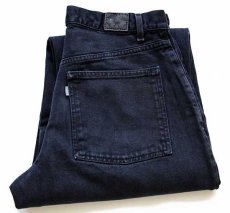 画像1: 00s Levi'sリーバイス SILVERTABシルバータブ BAGGY FIT ブラック デニムパンツ 後染め w33 L30 (1)