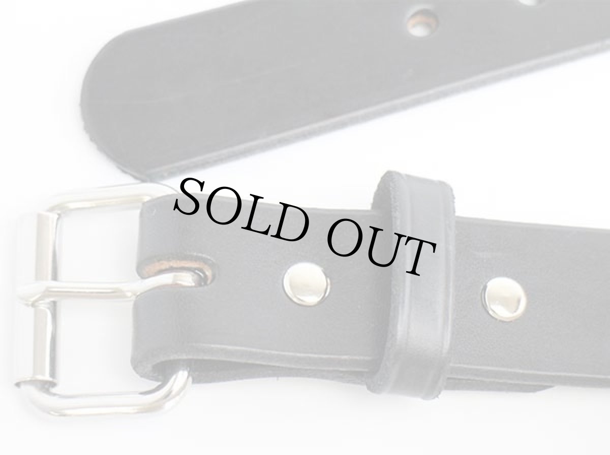 画像2: 新品★USA製 AMISH HANDCRAFTED アーミッシュ ハンドクラフト レザーベルト 黒 36 (2)