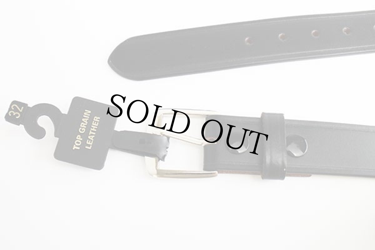 画像2: デッドストック★USPS ポストマン レザーベルト 黒 32 (2)