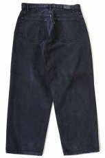 画像3: 00s Levi'sリーバイス SILVERTABシルバータブ BAGGY FIT ブラック デニムパンツ 後染め w33 L30 (3)