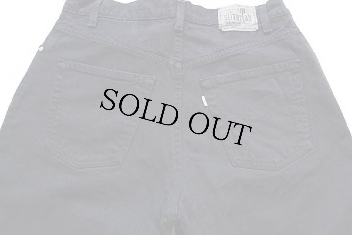 画像4: 90s USA製 Levi'sリーバイス silverTabシルバータブ LOOSE ブラック デニムパンツ 後染め w34 L30 (4)