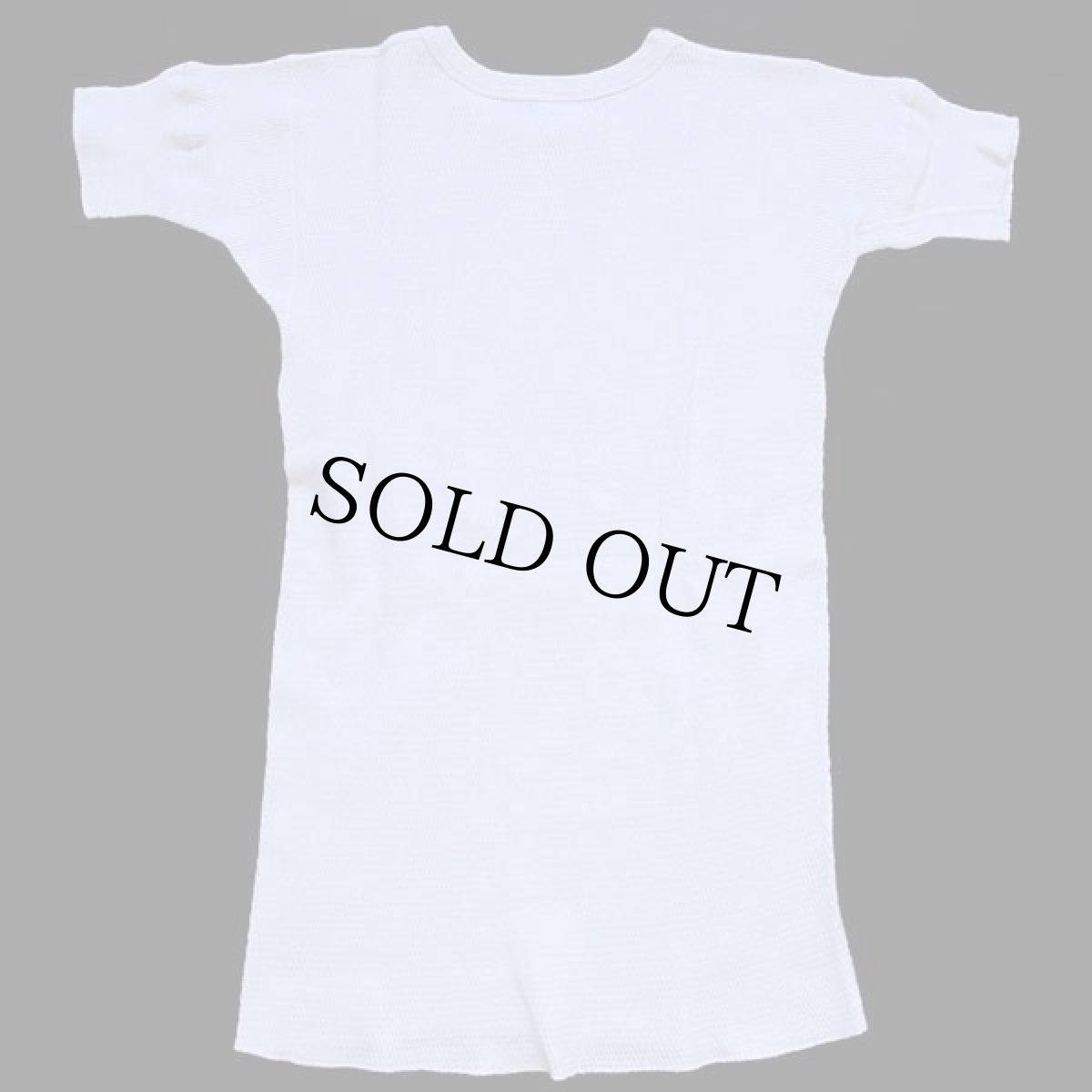 画像3: 70s Sears コットン 半袖サーマルシャツ ナチュラル L (3)