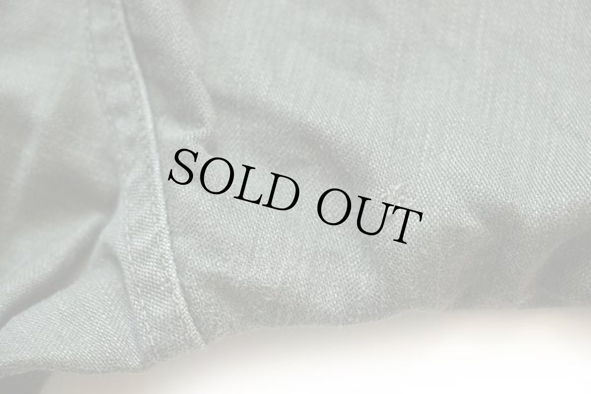 画像6: 60s 米軍 U.S.ARMY パッチ付き コットンサテン ユーティリティシャツ オリーブグリーン 15.5 (6)