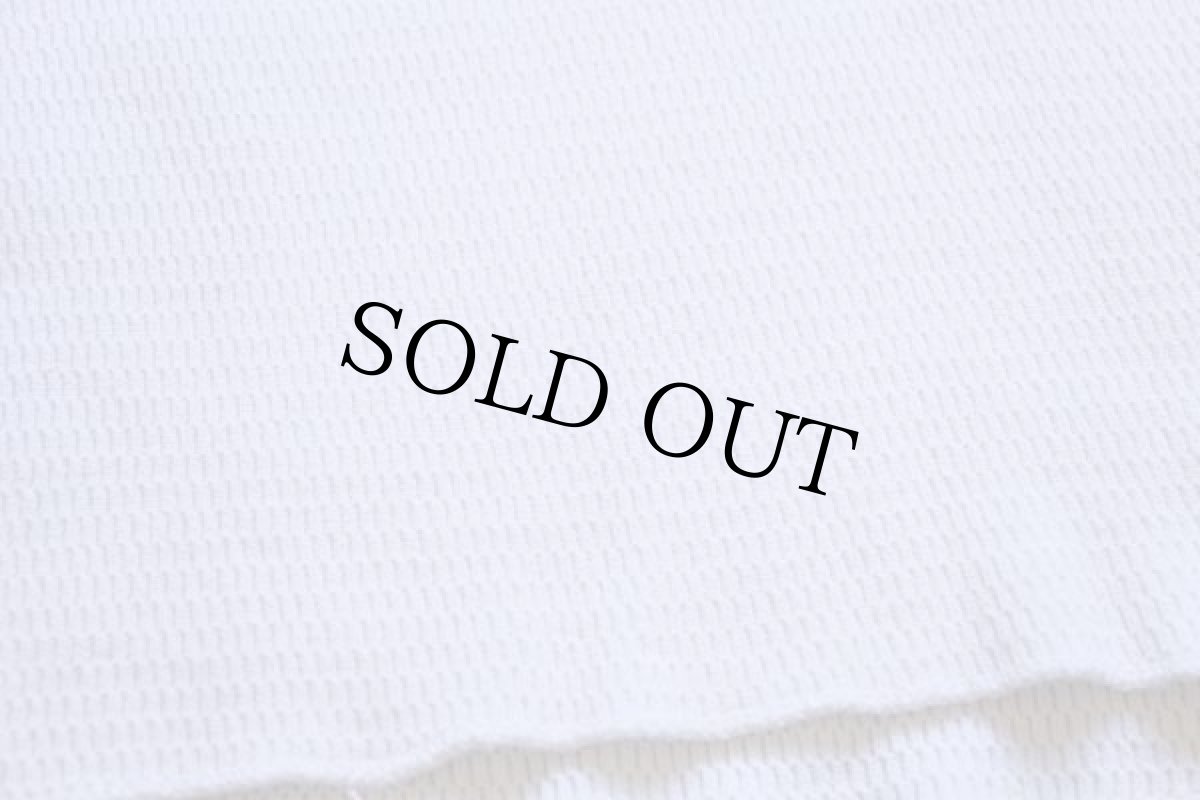 画像5: 70s Sears コットン 半袖サーマルシャツ ナチュラル L (5)