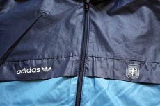 画像5: 80s adidasアディダス ドイツ軍 ツートン 切り替え ナイロンジャケット 紺×水色 40 (5)