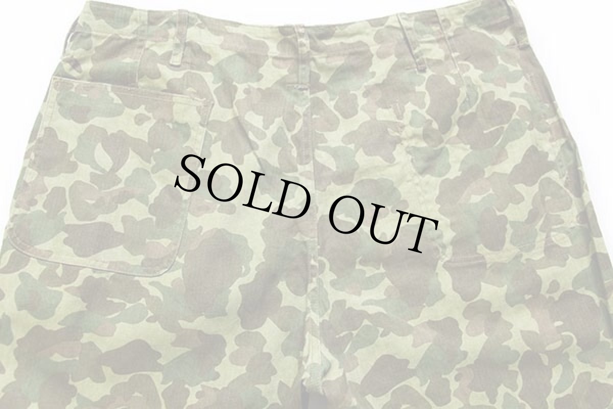 画像5: 復刻 USMC P-1942 ダックハンターカモ リバーシブル 片ポケ HBT ヘリンボーンツイル パンツ 38 (5)