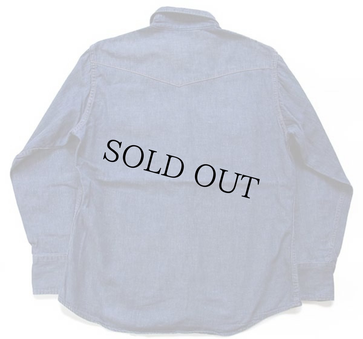 画像2: 70s Sears ROEBUCKS デニム ウエスタンシャツ L (2)