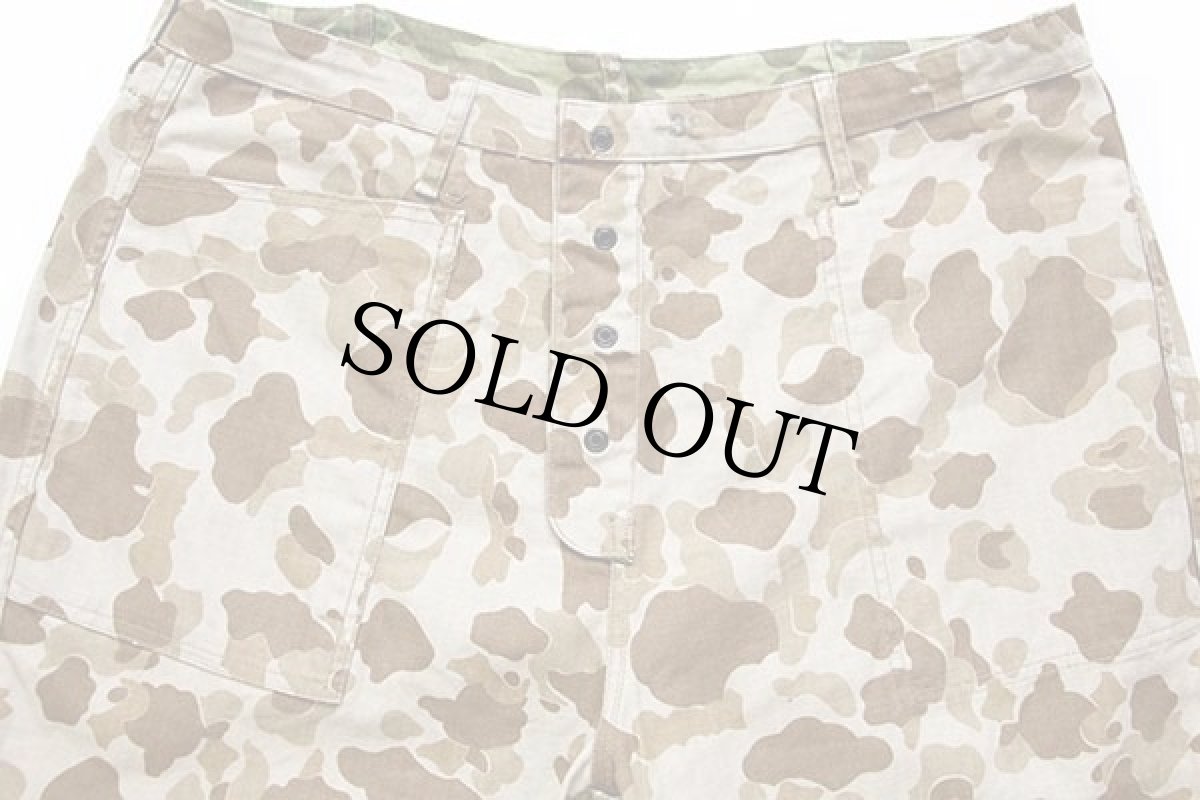 画像10: 復刻 USMC P-1942 ダックハンターカモ リバーシブル 片ポケ HBT ヘリンボーンツイル パンツ 38 (10)