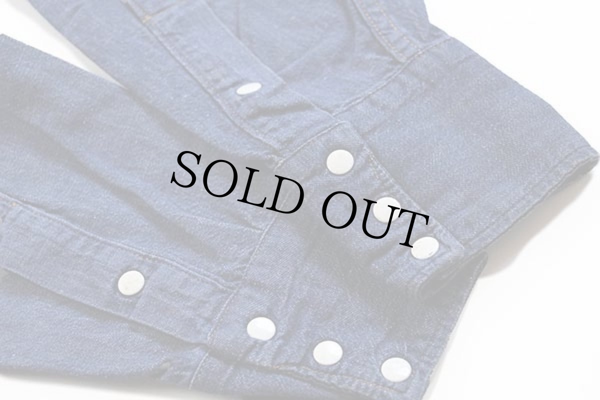 画像6: 70s Sears ROEBUCKS デニム ウエスタンシャツ L (6)