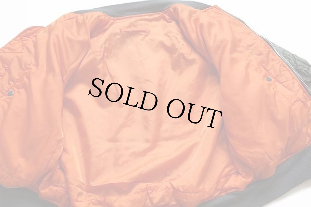 画像4: 90s WINFIELD INTERNATIONAL MA-1 フライトジャケット グリーン L (4)