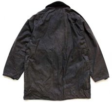 画像2: 00s 英国製 Barbourバブアー A145 BEAUFORT オイルドジャケット 焦げ茶 C38 (2)