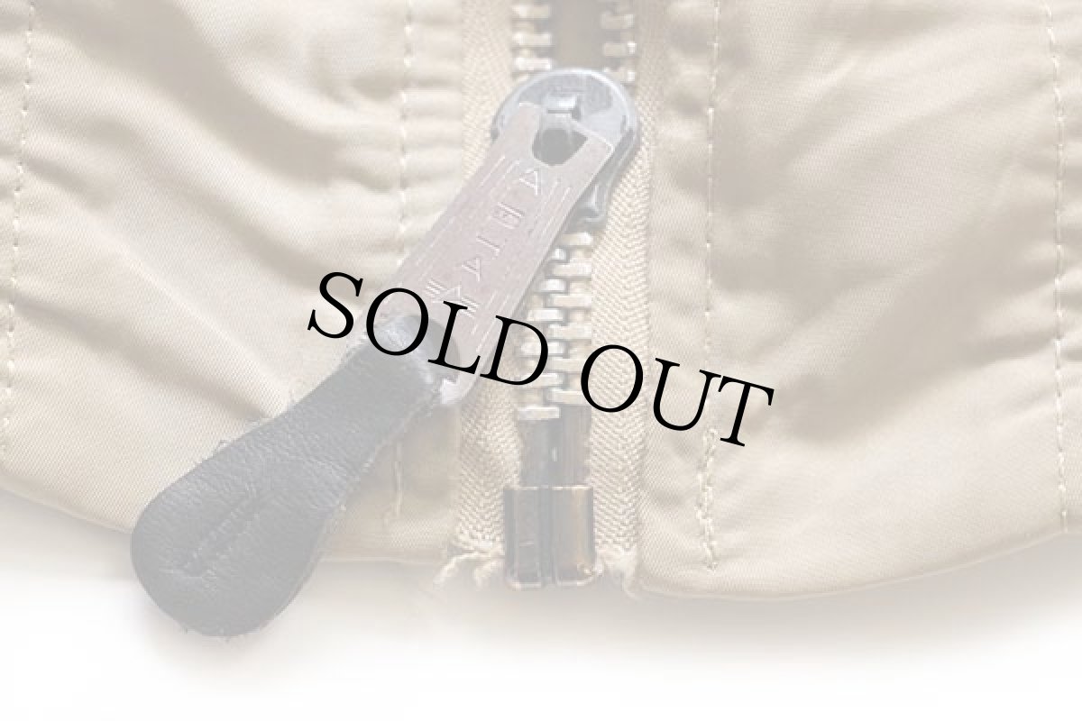 画像7: 90s USA製 ALPHAアルファ MA-1 フライトジャケット ゴールド L (7)