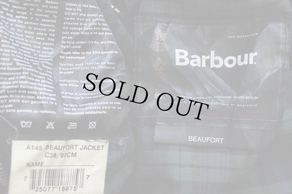 画像4: 00s 英国製 Barbourバブアー A145 BEAUFORT オイルドジャケット 焦げ茶 C38 (4)