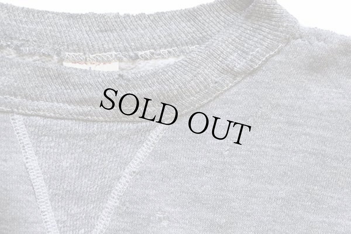 画像5: 50s USA製 RUSSELLラッセル AMBRIDGE 28 前V スウェット 杢グレー L (5)