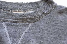 画像5: 50s USA製 RUSSELLラッセル AMBRIDGE 28 前V スウェット 杢グレー L (5)