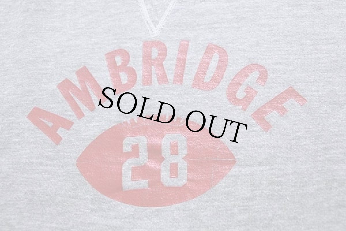 画像3: 50s USA製 RUSSELLラッセル AMBRIDGE 28 前V スウェット 杢グレー L (3)