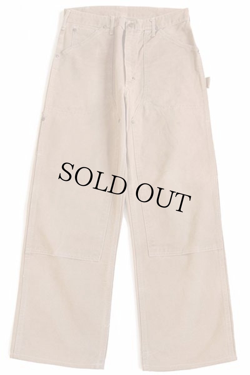 画像2: 70s carharttカーハート ダック地 ダブルニー ペインターパンツ 茶 w32 (2)