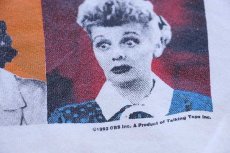 画像5: 90s USA製 I Love Lucy ルシルボール フォトプリント アート スウェット 白 L (5)