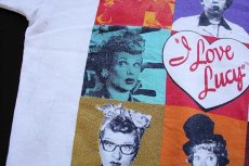 画像4: 90s USA製 I Love Lucy ルシルボール フォトプリント アート スウェット 白 L (4)